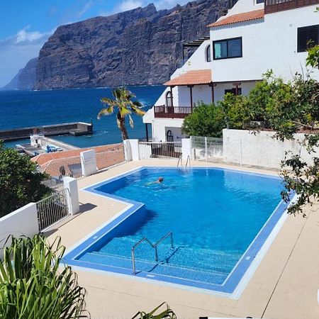 Apartment Mit Sonnenterrasse Und Panorama - Meerblick, 5 Min. Von Hafen + Strand Acantilado de los Gigantes Exterior photo